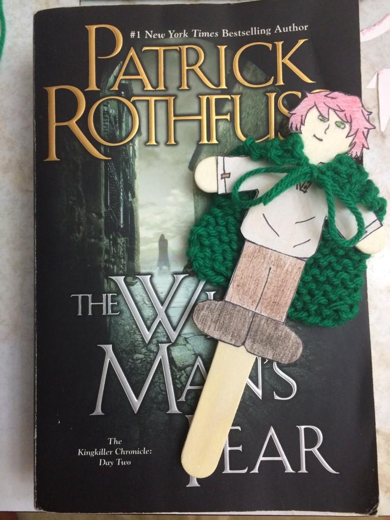 kiramychelle's tweet photo. #pdppposse making characters for class! #studentteacher great book! @PatrickRothfuss http://t.co/rA2tVglsV9