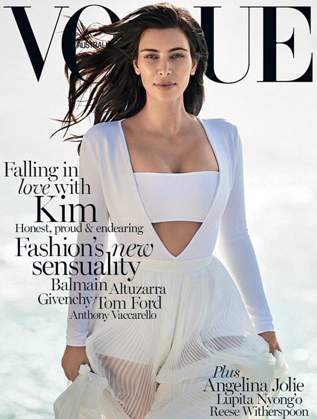 ThatsTheTea's tweet photo. Kim Kardashian Covers Australian #Vogue http://t.co/0cEpuja1HI @KimKardashian http://t.co/OCMuNvoutQ
