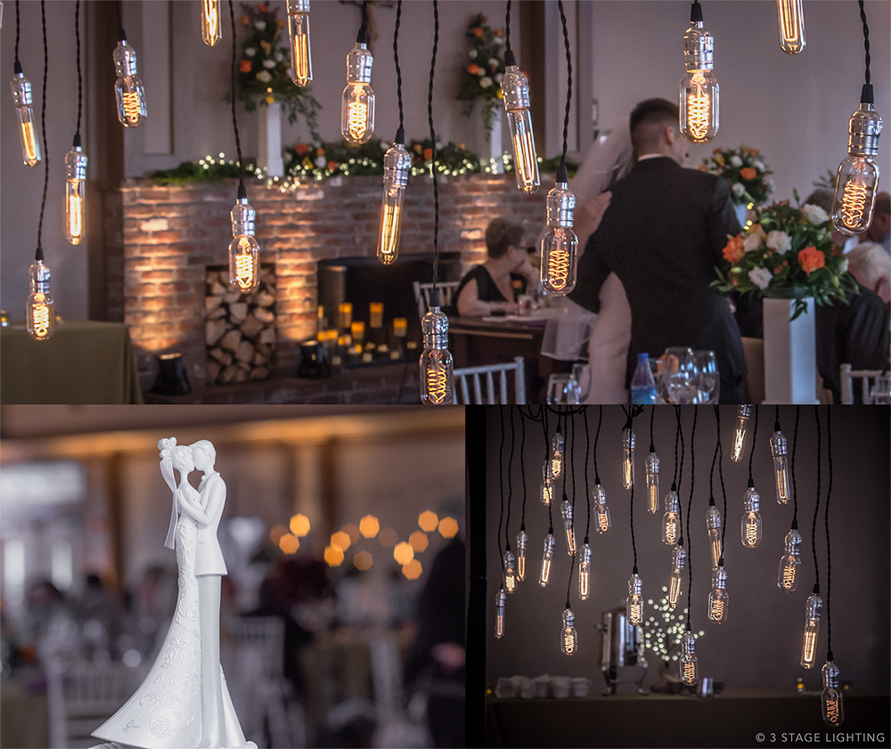 Loved creating this #edisonbulb #backdrop #industrialthemed #wedding!