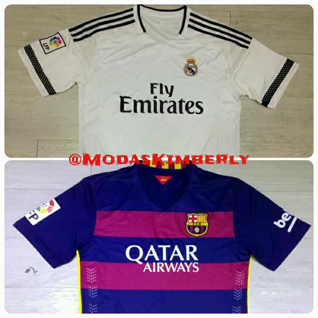 ModasKimberly's tweet photo. El precio más bajo!💪Disponible 3° #SevillaFc y 2° #RealBetisBalompie temp 14/15 y #RealMadrid #FCBarcelona temp15/16 http://t.co/6p0OWiGzsB