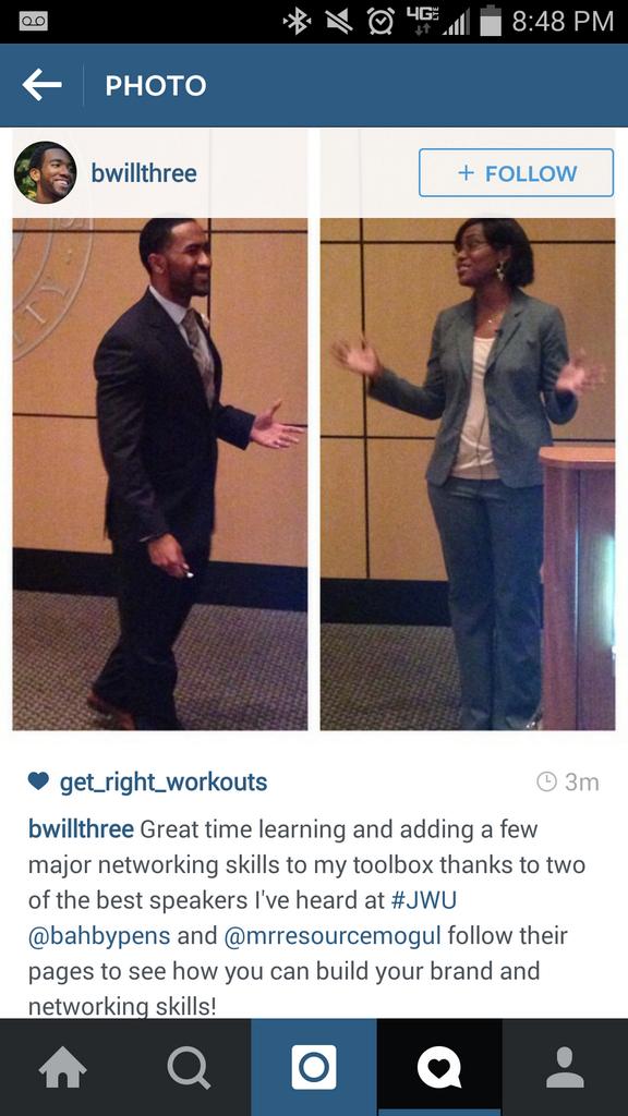 bahbybanks's tweet photo. Humbled. 
Many thanks to @JWUAMA for the opportunity to speak with your students. @jwucharlotte @jwuCLTinvolved http://t.co/UUNacUa1Lc