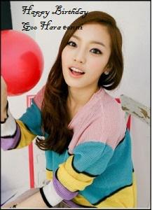 Happy Birthday Goo Hara eonni 