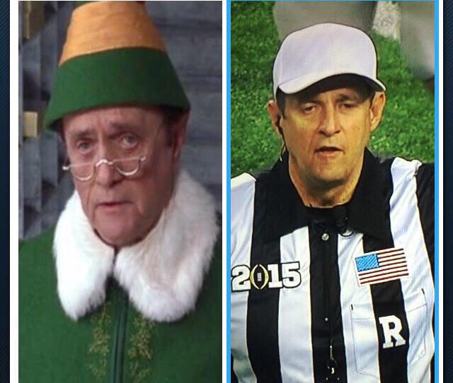 GottliebShow's tweet photo. More impressed at how many people know Bob Newhart than how much the ref looks like him http://t.co/yV2TDOo3U4”