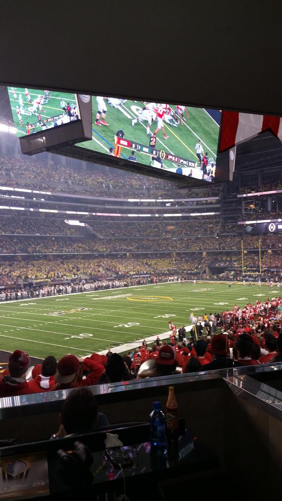 RachelBaribeau's tweet photo. What a game!!!! #connectedlife @CFBPlayoff #section91 @SiriusXMCollege http://t.co/51LEeEwhL8