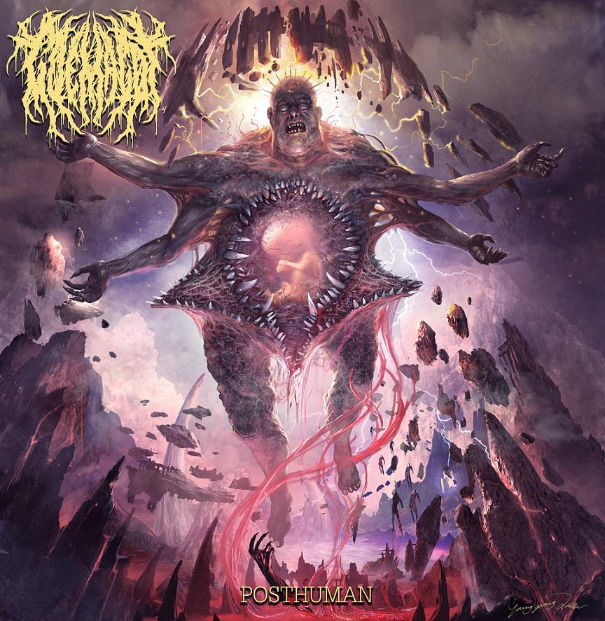 Goemagot's tweet image. ALBUM ART RELEASED! "POSTHUMAN" out this year on Sevared Records. 6 songs and 1 instrumental. RE-FUCKN-TWEET!