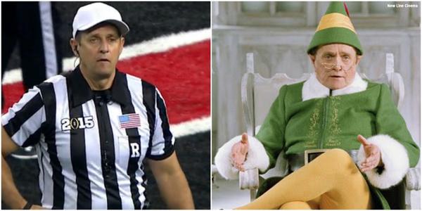 SBNation's tweet photo. Even Bob Newhart thinks the ref tonight looks like Bob Newhart (pic @GMA) http://t.co/yWMaHLrroh http://t.co/jKhYqrTC6J