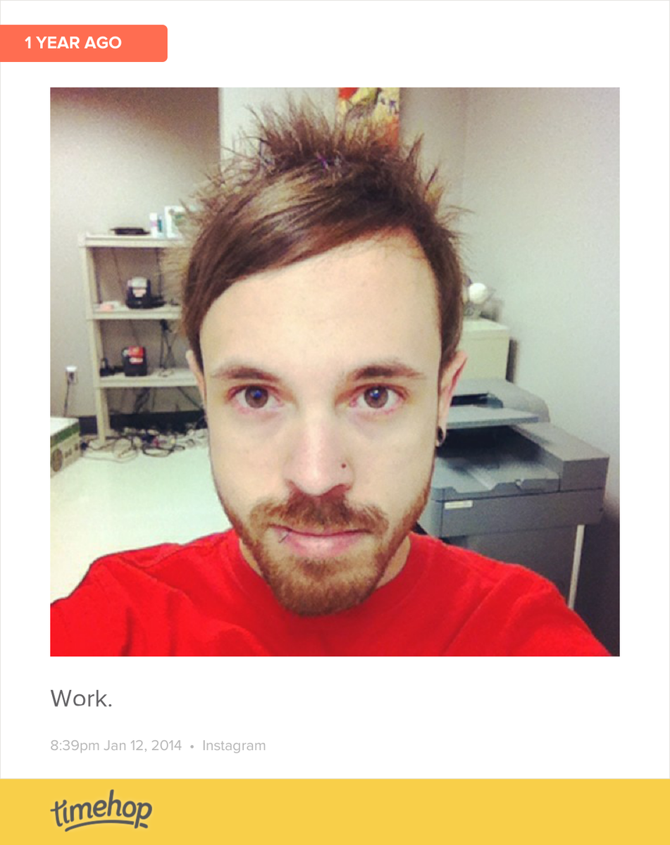 KevinSaysHey's tweet photo. Exactly 1 year ago today! (via @timehop) http://t.co/oNokXQmKwa http://t.co/aJRdow2nmO