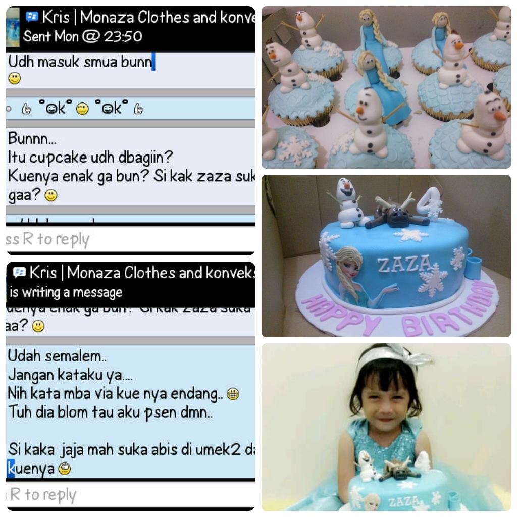 MaMaisonRouge's tweet photo. Testimoni customer #MaisonRouge #kitchen yg order #cupcakes &amp; #cake bertema #Frozen dgn 3D figure (^_^) ayo order... http://t.co/mVav8Sfqno
