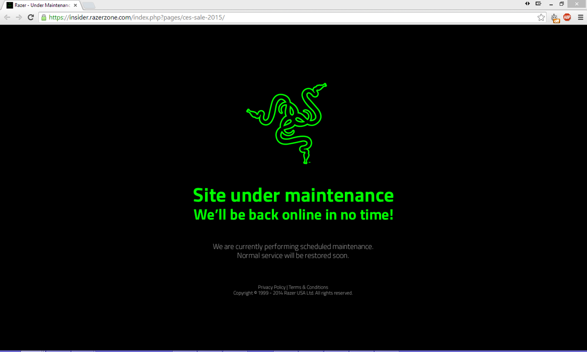 Abd926RTMS16's tweet photo. @minliangtan Im still getting Razer Insider Maintenance. Any Ideas? Suggestions? http://t.co/sVCGb5xKRx