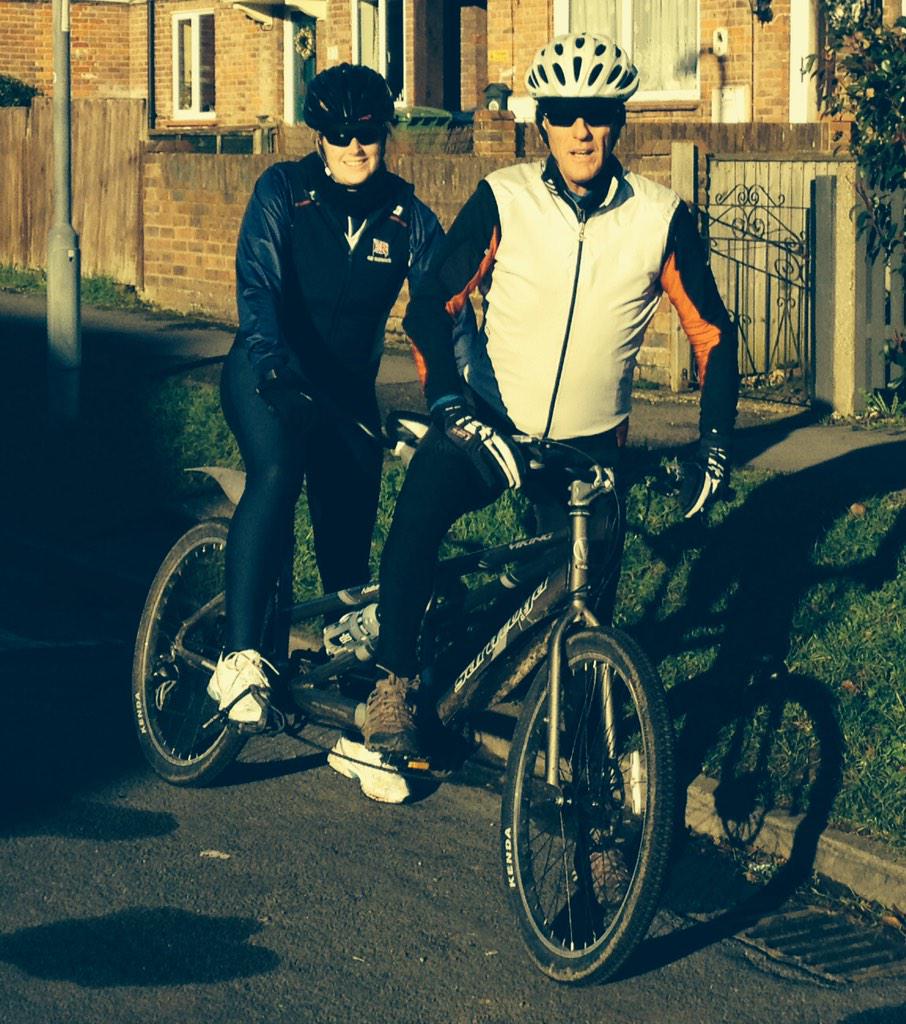SRMNetwork's tweet photo. Had great first proper tandem riding some proper hills training for Ride London with Naomi Riches. Good start to 2015 http://t.co/aVs9xEw3Rb