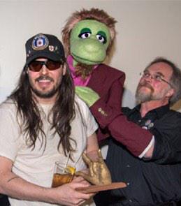CherieLily's tweet photo. @MrJuziuk Gary Gnu with Andrew W.K. #tRIPmental http://t.co/fP9Ilk1xm3