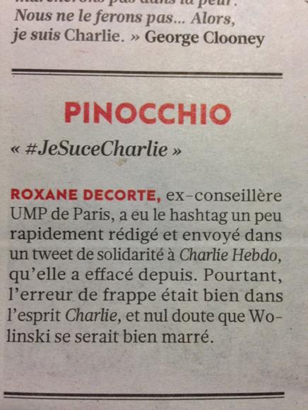 Ameliperrier's tweet photo. Dans l'Huma ce matin ! #tellementCharlie http://t.co/00AIwPNmy2