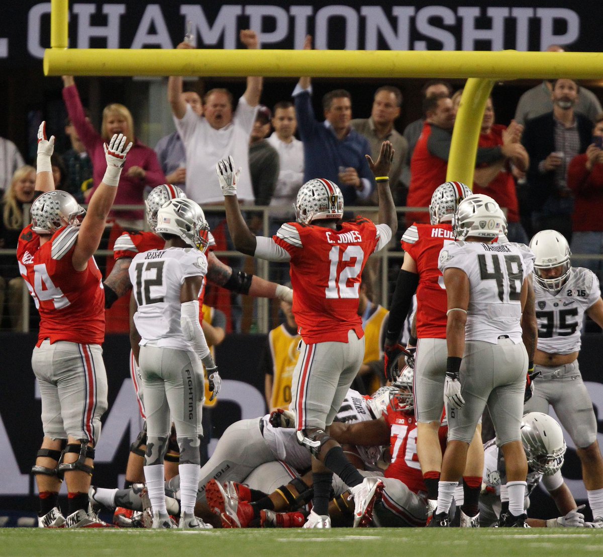 SportsCenter's tweet image. Ohio State becomes 4th team since 1936 to win an undisputed National Championship after losing in September.