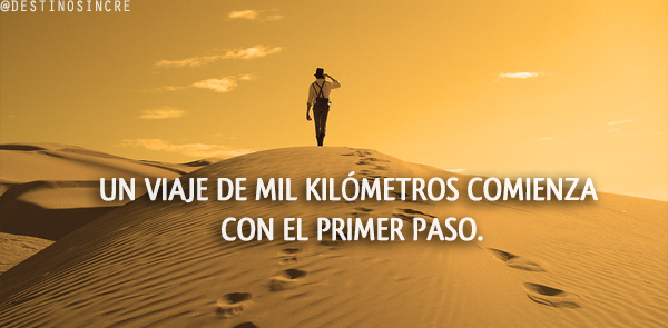 destinosincre's tweet photo. Todo viaje comienza con un primer paso. http://t.co/F39ZuuyDbC