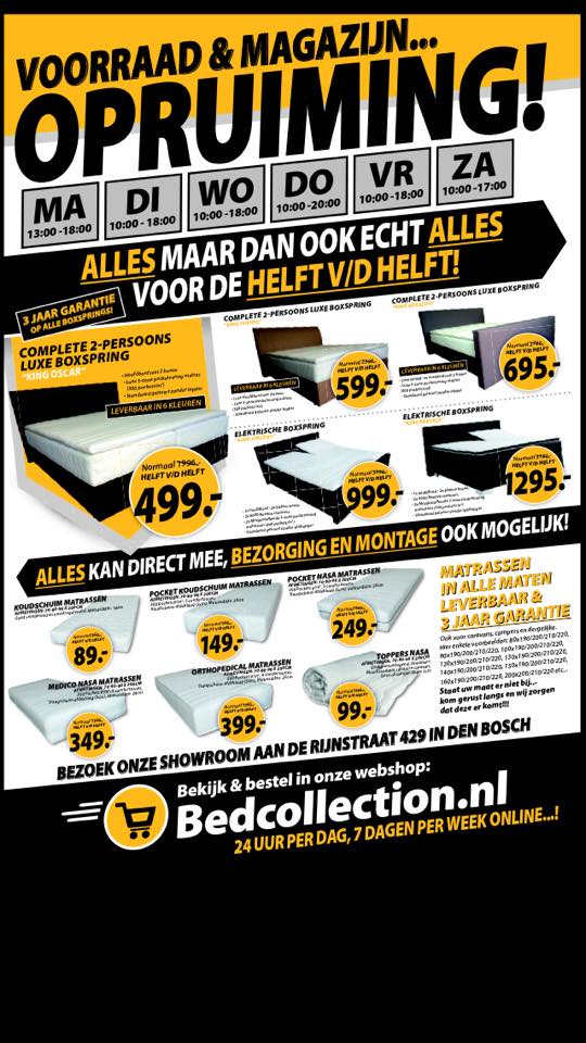 KingsQueensBed's tweet photo. We hebben nog steeds voorraad- en magazijnopruiming! http://t.co/RXIq7360pz