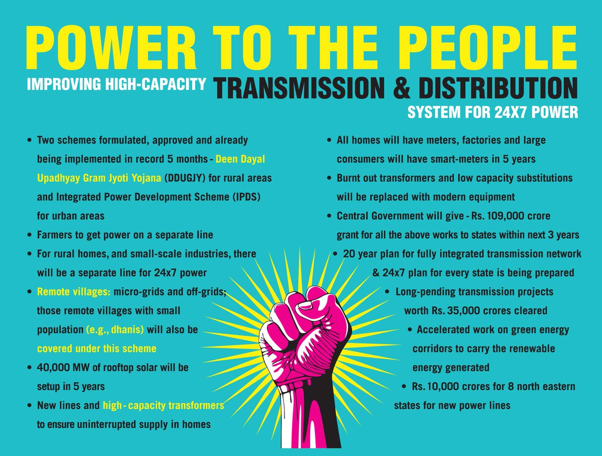 HIT3N's tweet image. #DevelopmentWithModi - 
10,000 crores for 8 North eastern states for new power lines. @PiyushGoyal