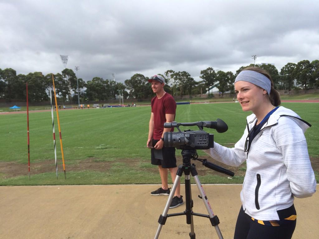 AustralianAths's tweet photo. Biomech support from the AIS and NSWIS- loving the team work! #throwscamp http://t.co/KAVA5voadA
