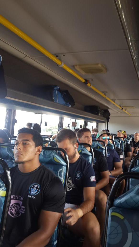Boys on the bus... on our way to @ImpalaRugbyClub for the pre-season friendly against the <a href="/saclubrugby/">Gold Cup Rugby</a> Champs