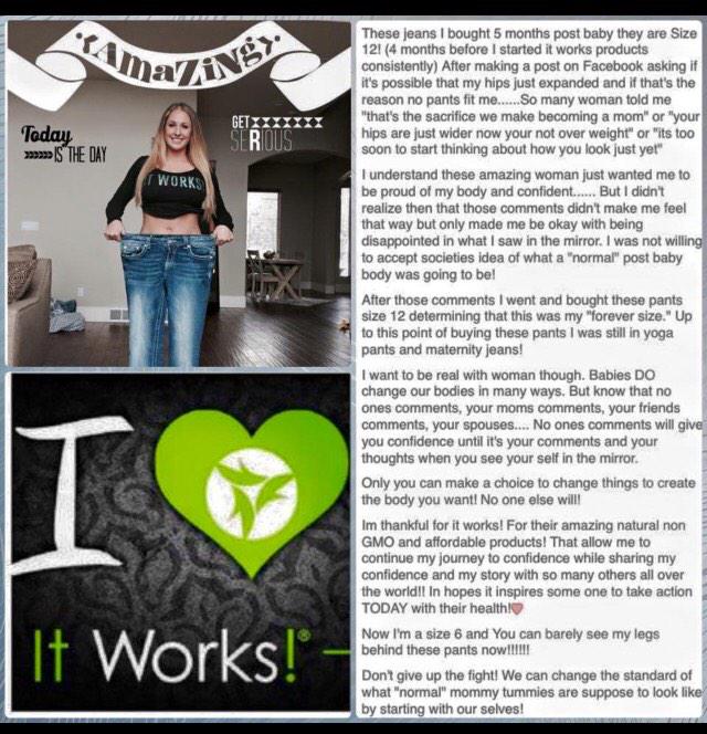 kdenae77's tweet photo. This is an amazing story &amp; results from ITWORKS products. Ask me how you can get ITWORKS to start your amazing story http://t.co/SngKYusRP7