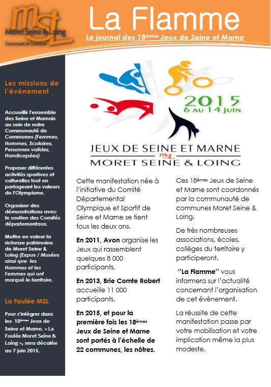 Jeux77MSL's tweet photo. Voici la première édition du journal officiel des Jeux #JeuxSeineetMarne15 #CCMSL #JournalOfficiel http://t.co/SbhlglmuUZ