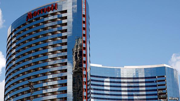 TheEconomist's tweet image. Marriott's plan to block guests' wireless modems is deplorable econ.st/1IE7kok