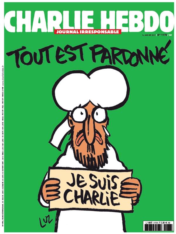 SoutiensCharlie's tweet photo. La Une du prochain numéro de Charlie Hebdo. #JeSuisCharlie http://t.co/QTagATOXnR