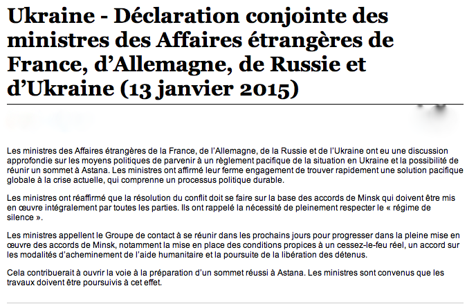 La France Dans L Ue On Twitter Ukraine Joint Statement Of Foreign Ministers Of France Germany Russia Ukraine Call For A Meeting Of Contact Group Http T Co Qhxzmpdfnc