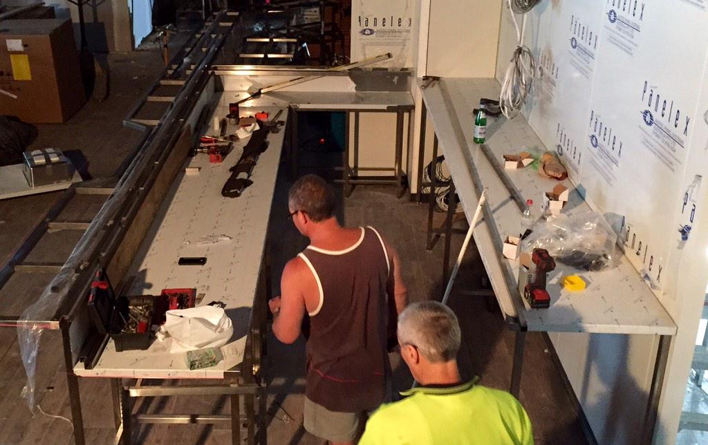 CaffeMoretti's tweet photo. Drinks bar being installed at the new Moretti site: 99 Norton Street #morettis_leichhardt #sydney # bestpizza http://t.co/taFYvsFMdt