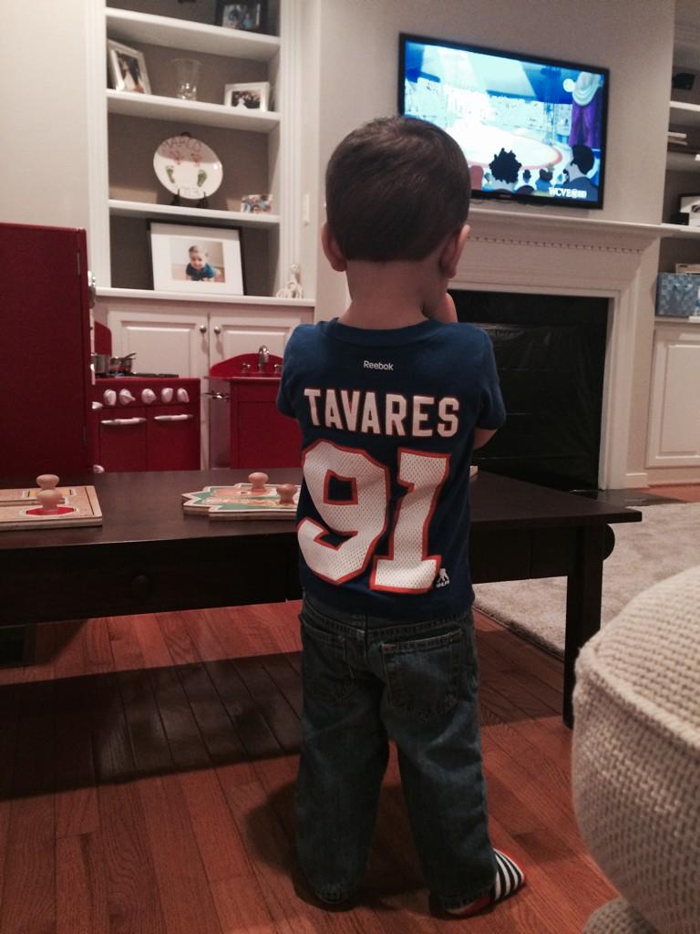 Maugone22's tweet photo. @91Tavares Marco at 19 months is a Huge Islander Fan! Go JT! #goislanders http://t.co/84Yx436fKR