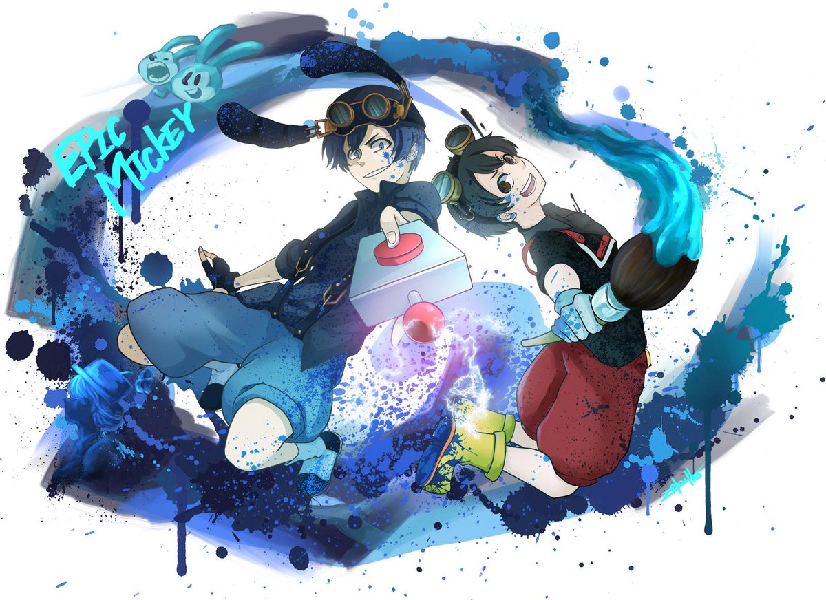 ぜくちょ エピックミッキーのミッキー オズワルド兄弟 擬人化注意 Http T Co Lfocvvmi4a
