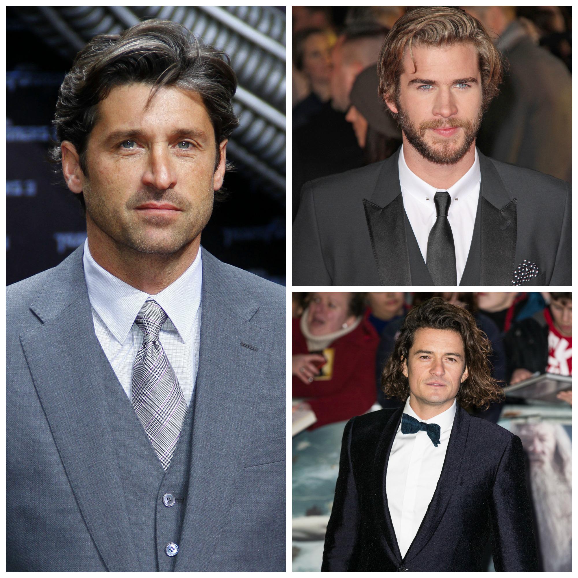 Happy Hunky Birthday Day Patrick Dempsey, Orlando Bloom, and Liam Hemsworth 