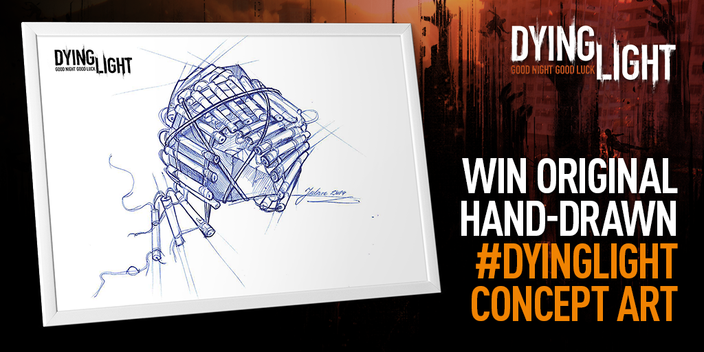 ORIGINAL CONCEPT ART. It's signed. And we're giving it away.

- Follow <a href="/DyingLightGame/">Dying Light</a>
- RT this tweet.

Good luck.