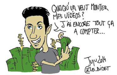 Le_Bidet's tweet photo. Le très occupé @HugoDelire36 recherche un monteur vidéo ! http://t.co/cL4I1IsreO