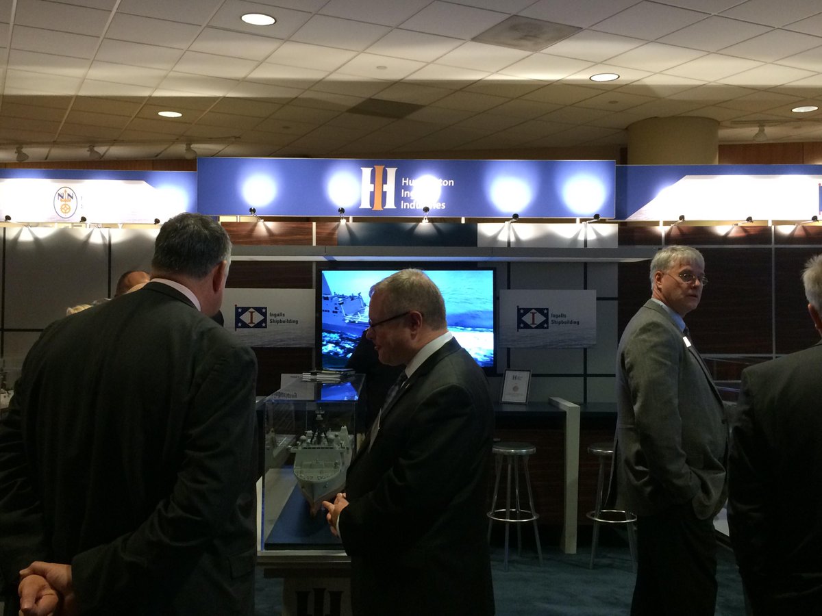 WeAreHII's tweet photo. Great to see so many faces interested in #Ingalls #amphibs at #SNA15 http://t.co/i6G038JKiO