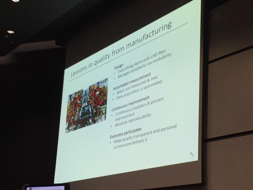pgroth's tweet image. Lessons learned from manufacturing for research #Force2015