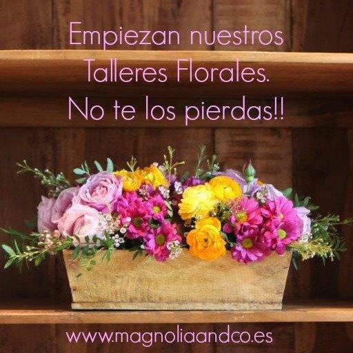 Pues eso, que ya están aquí de nuevo nuestros Talleres Florales. No te los puedes perder!! magnoliaandco.es