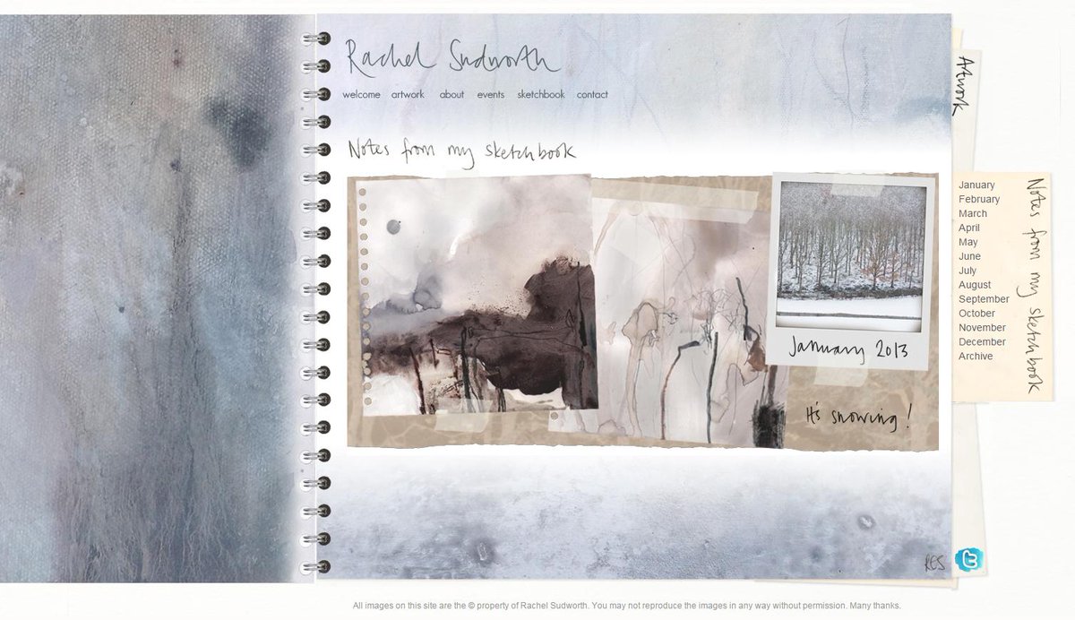 RGCreates's tweet photo. We created a unique #website for artist @rachelsudworth using her paintings as the #design - http://t.co/zzOCrNl7Sq http://t.co/idtyFlInqM