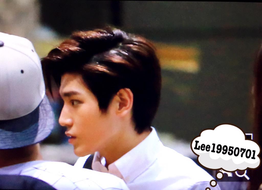 S.M.T.own @ coex artium Grand Opening【2015.01.13.Preview】Today，handsome TaeyongㅠㅠAlso cool in white shirtㅋㅋㅋ