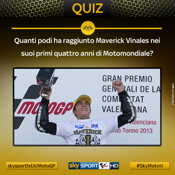 SkySportMotoGP's tweet photo. Quanti podi ha raggiunto @maverickmack25 nei suoi primi quattro anni di Motomondiale? #SkyMotori http://t.co/FbCotV50OD