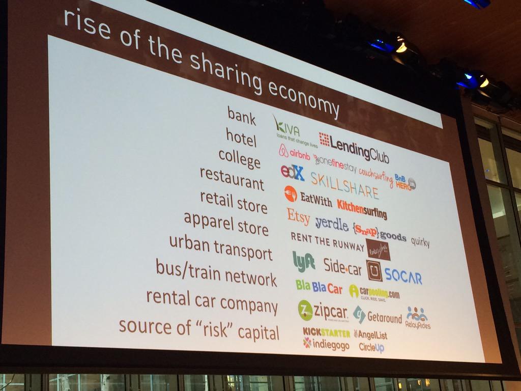 sabredutch's tweet photo. Loved listening to @digitalarun about the RISE of the #sharedeconomy #L2 #clicks&amp;mortar http://t.co/ZDUUGNe127