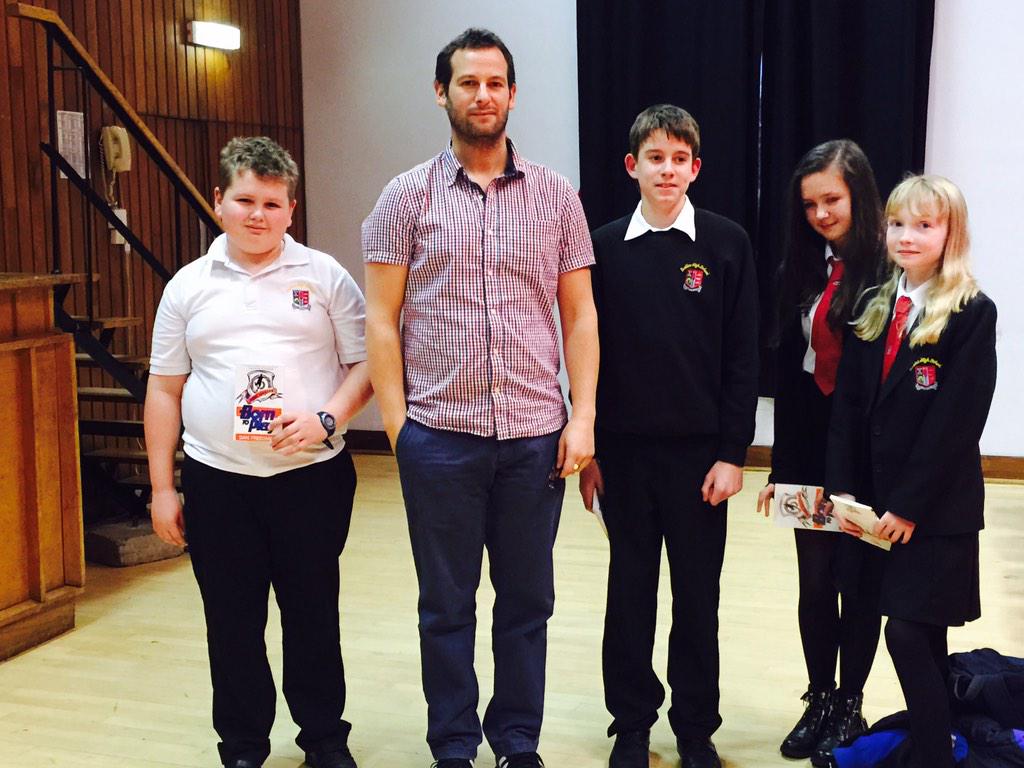 hs_lrc's tweet photo. All enjoyed Dan Freedman's recent visit &amp; some stayed after school for advice on writing @PeeblesHigh @DanFreedman99 http://t.co/CgpDyXpIkD