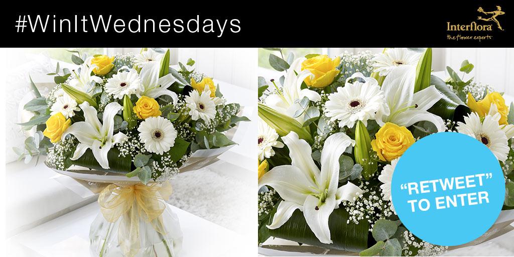 InterfloraUK's tweet photo. It’s #WinItWednesday! RT &amp; follow for a chance to #win our Lemon &amp; White Hand-tied. Closes 4pm 14/01/2015. http://t.co/RI3a0BYv85