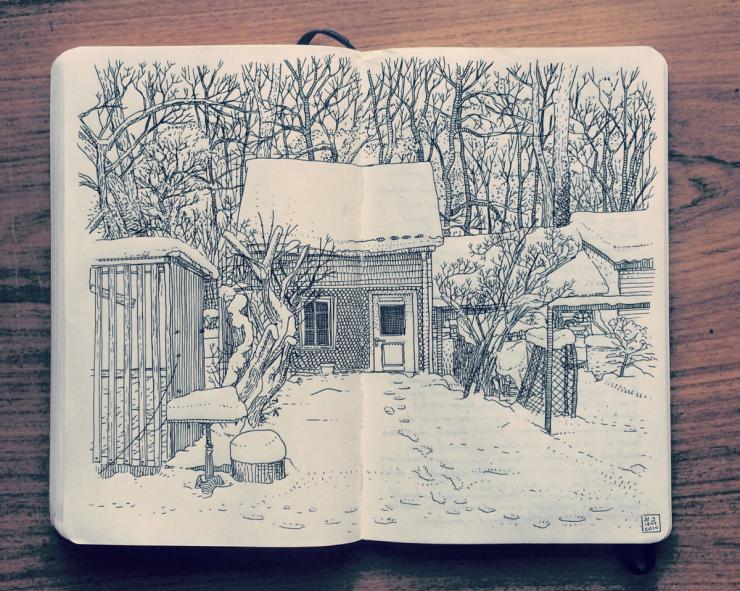 Les croquis minutieux de Jared Muralt krabb.fr/les-croquis-ja… <a href="/jaredmuralt/">Jared Muralt</a>