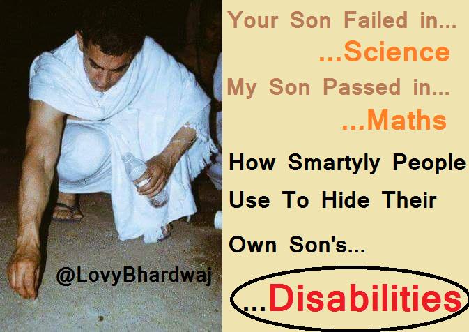 LovyBhardwaj's tweet photo. Yr Son Fail in Science My Son Pass in Maths @adityasharma15 @TarekFatah @aamir_khan Collecting Stones 4 Satan #BanPK http://t.co/NSCgWD7ucf