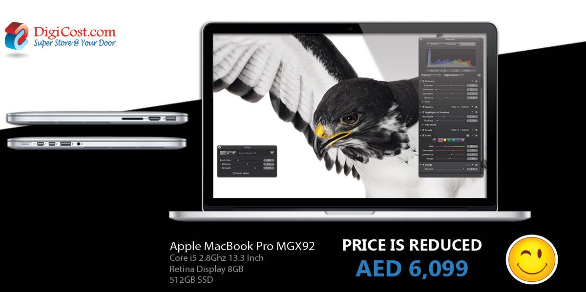digicost1's tweet photo. Price is Reduced to 6,099 Dhs
#Apple #MacBook Pro #MGX92
BUY NOW : http://t.co/NqSSQVMNVN
#DigiCost #UAE #Dubai http://t.co/aljZOquYeO