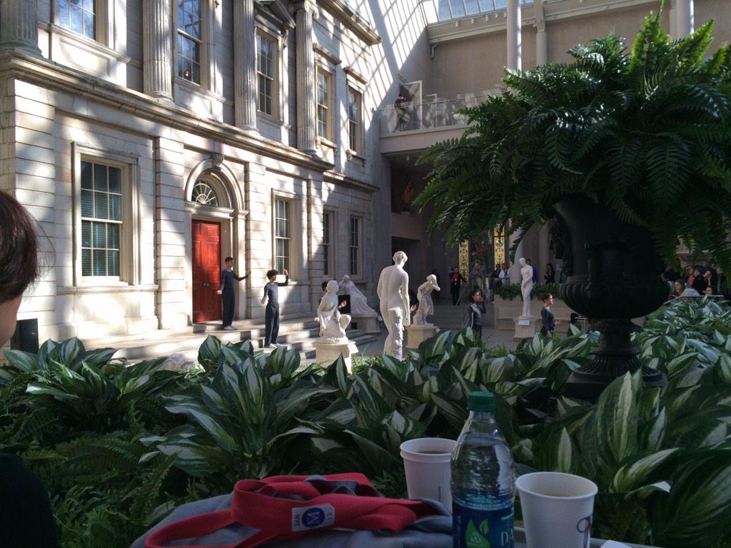 iamvanessareed's tweet photo. @TrishaBrown dance company takes over @metmuseum at start of #ISPANY15 http://t.co/r9qoJ4ljq3