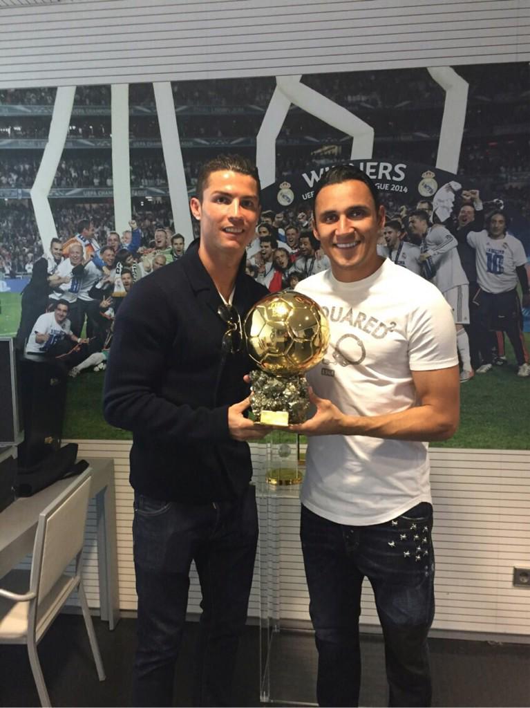 NavasKeylor's tweet image. Con el mejor jugador del mundo @Cristiano ejemplo para cualquier deportista