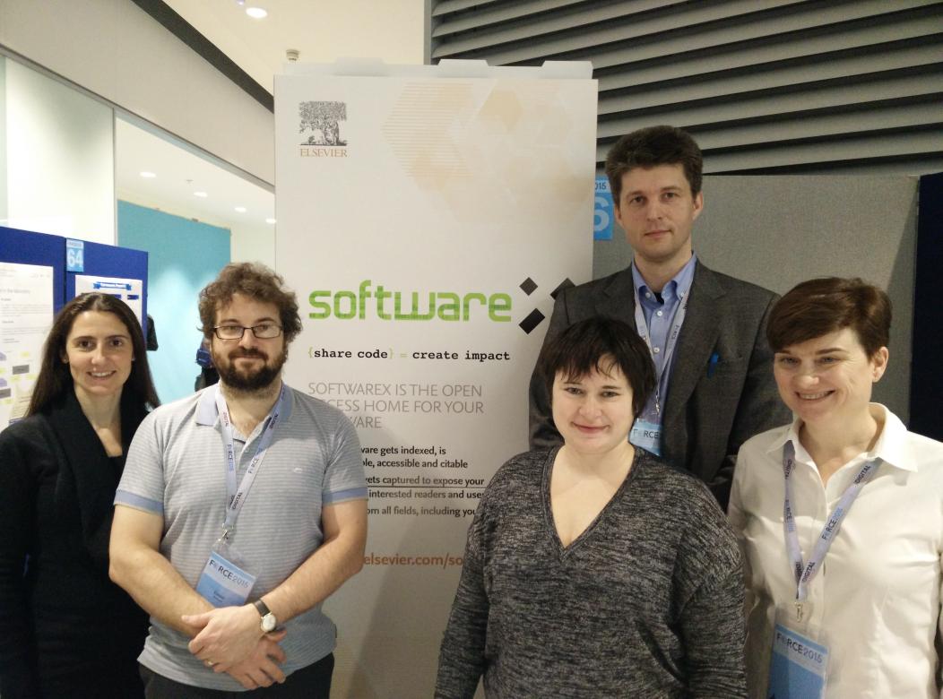 elepre17's tweet image. The #SoftwareX team at #Force2015