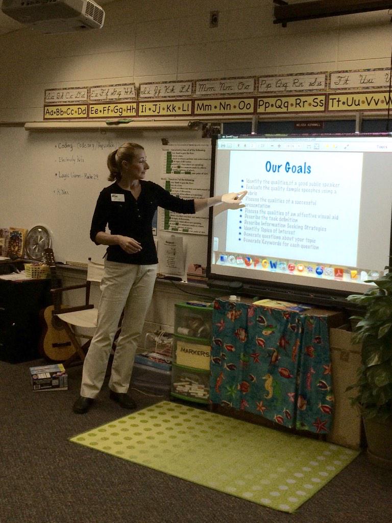 Aspinwall_TCE's tweet photo. Great lesson on research and public speaking @jlrearley! #4thgrade #ProjectAchievement #lcssproud http://t.co/tTmnbQcAvY
