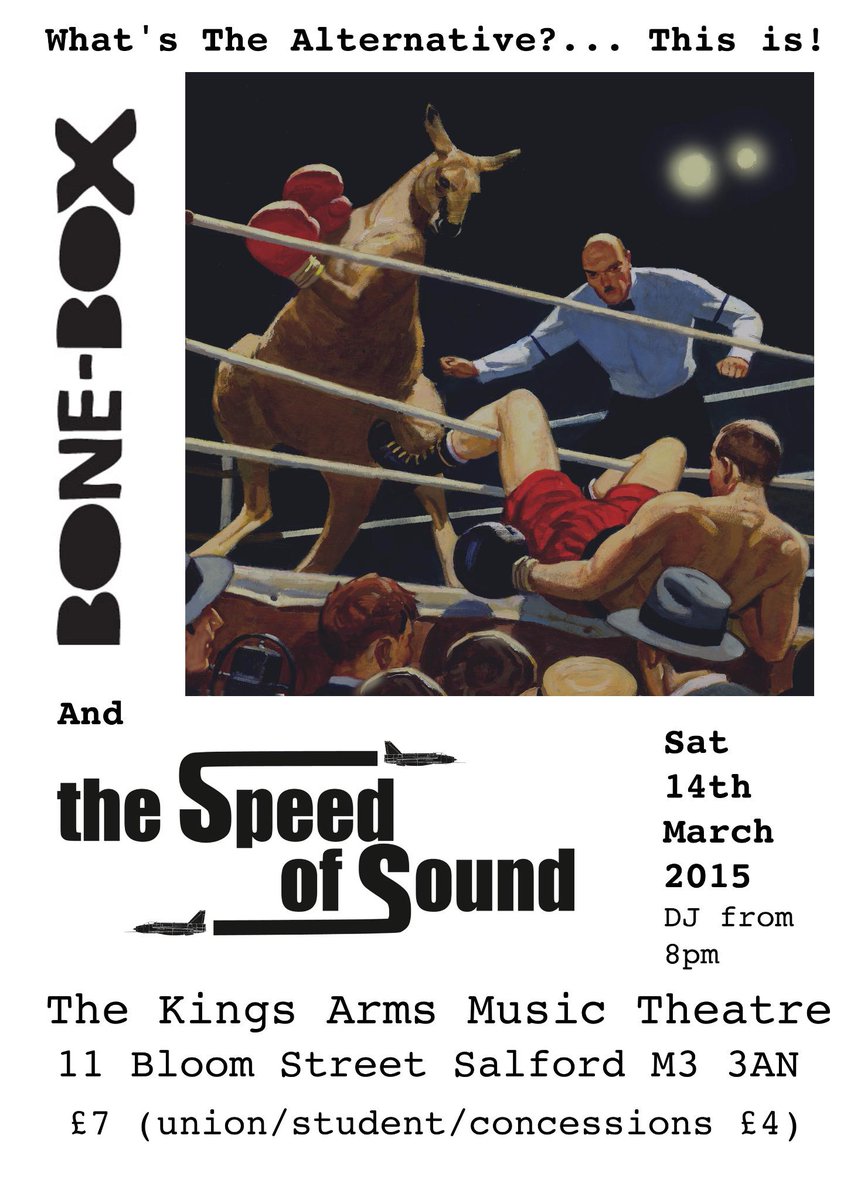 SpeedOfSoundUK's tweet photo. @MrPeepsSays @sqrpig one for your wall &amp; listing here: 14 March with @bone_box http://t.co/FD8VOlmLuf
